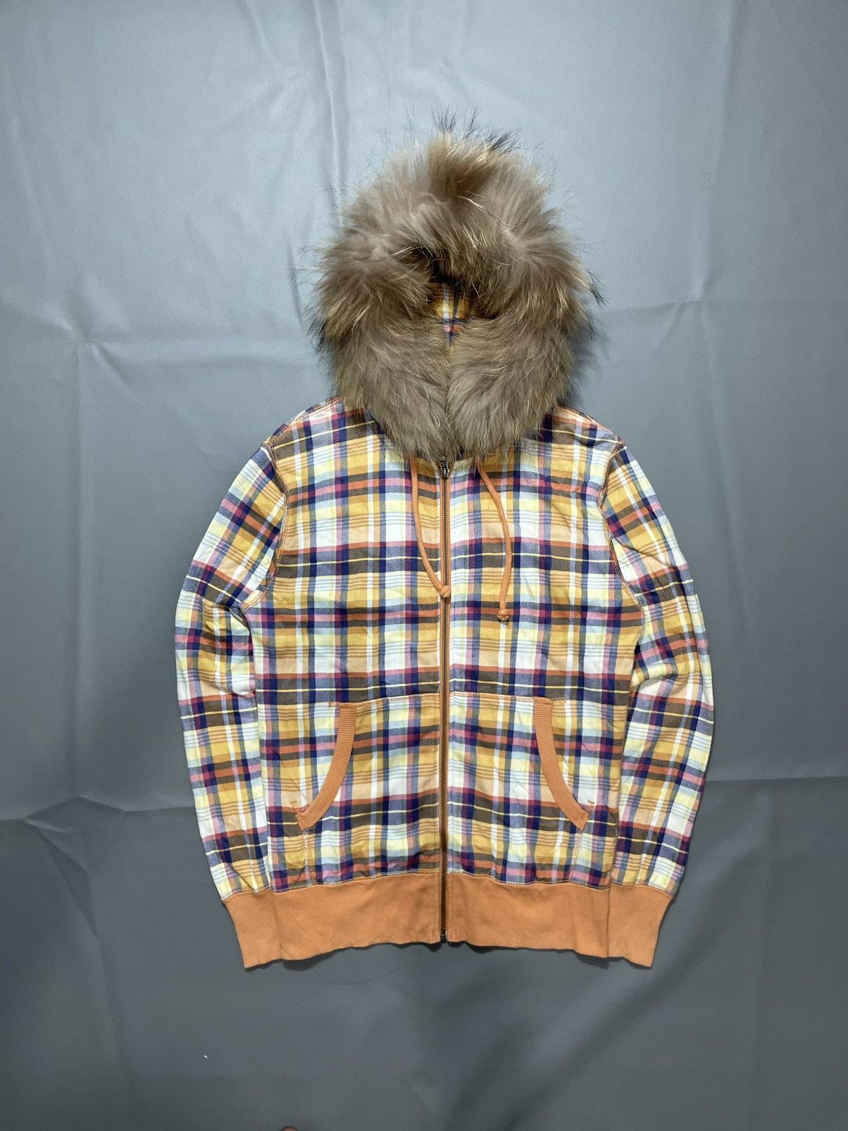 Hysteric Glamour Japan unqlo plaid zip Fur Hoodie ifsix lgb punos style Size US S / EU 44-46 / 1 - 1 Thumbnail