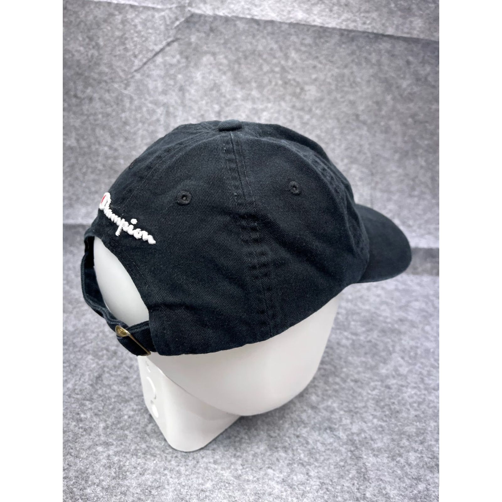 Champion Champion Hat Cap Adjustable One Size Black 100% Cotton Golf Hat Golfers Mens Size ONE SIZE - 7 Thumbnail
