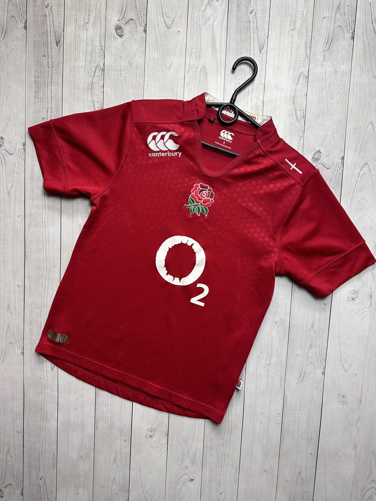 Vintage Vintage England rugby jersey size S red logo Size US S / EU 44-46 / 1 - 1 Thumbnail