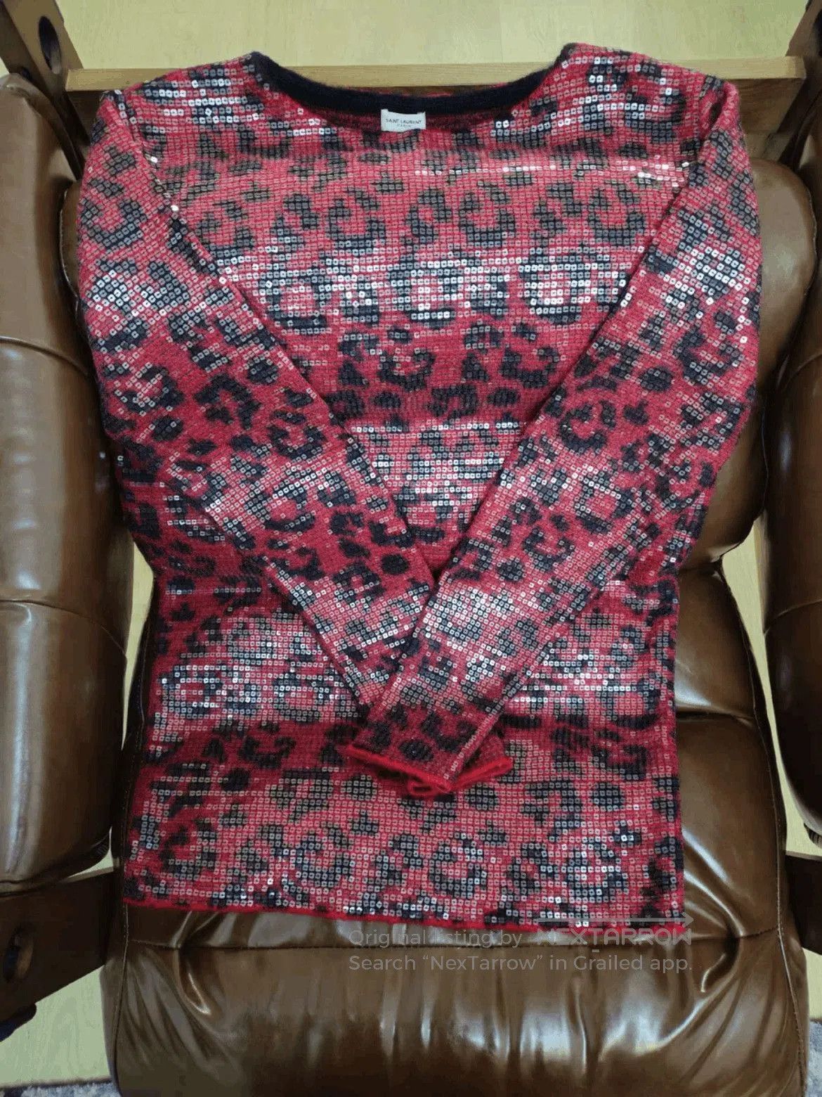 Saint Laurent Paris Saint Laurent Paris 13AW Leopard Knitwear (9141052）. Size US S / EU 44-46 / 1 - 3 Thumbnail