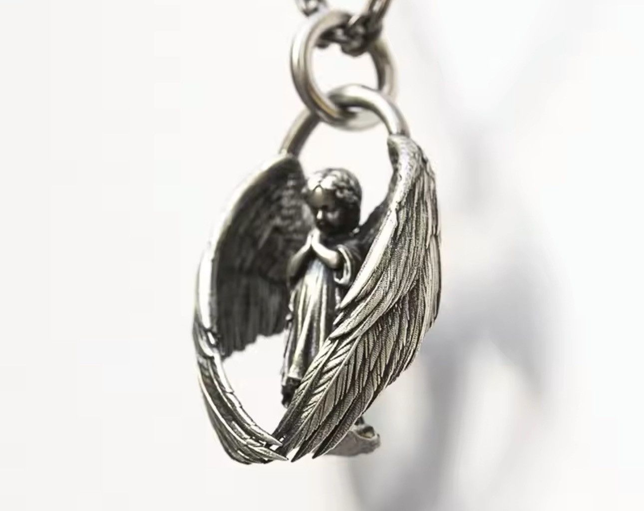Jewelry Punk Angel Baby Necklace Gothic Chain Size ONE SIZE - 2 Thumbnail