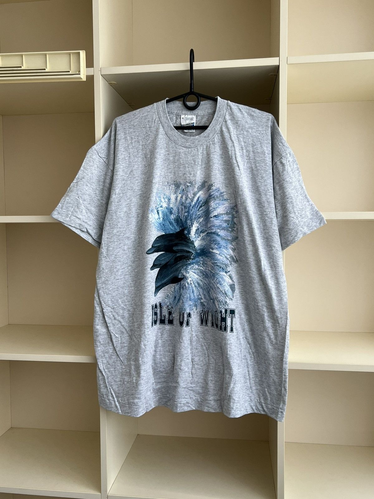Vintage Vintage 1990s Isle Of Wight Dolphins T-Shirt Screen Stars Size US XL / EU 56 / 4 - 1 Thumbnail