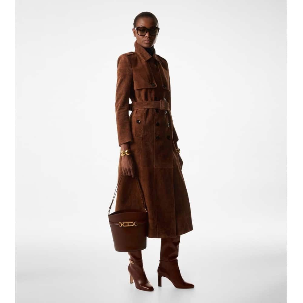 Tom Ford o1loc1c1025 W3466 Knee High Leather Boots in Brown Size US 7 / IT 37 - 3 Thumbnail