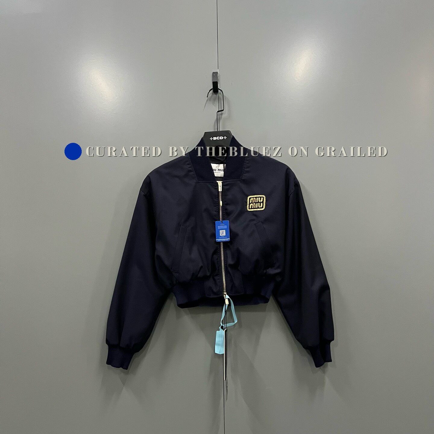 Miu Miu Miu Miu Gold Thread Logo Jacket Size M / US 6-8 / IT 42-44 - 1 Thumbnail