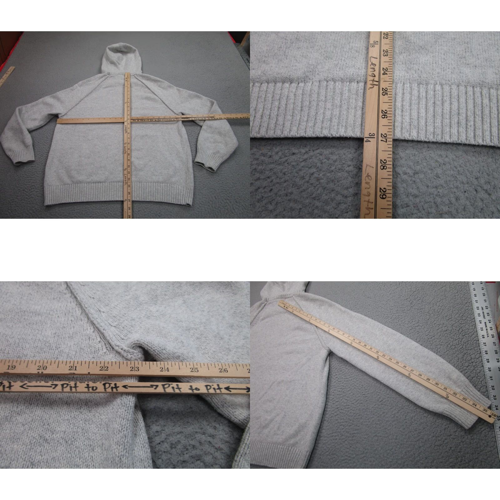 Vintage Target Hoodie Sweater Womens L Gray Knit Pullover Kangaroo Pocket Athleisure Size L / US 10 / IT 46 - 8 Thumbnail