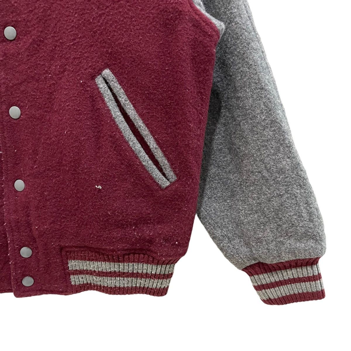 McGregor × Vintage Vintage 90s McGregor Plaid Snap Button Wool Varsity Jacket Size US M / EU 48-50 / 2 - 5 Thumbnail