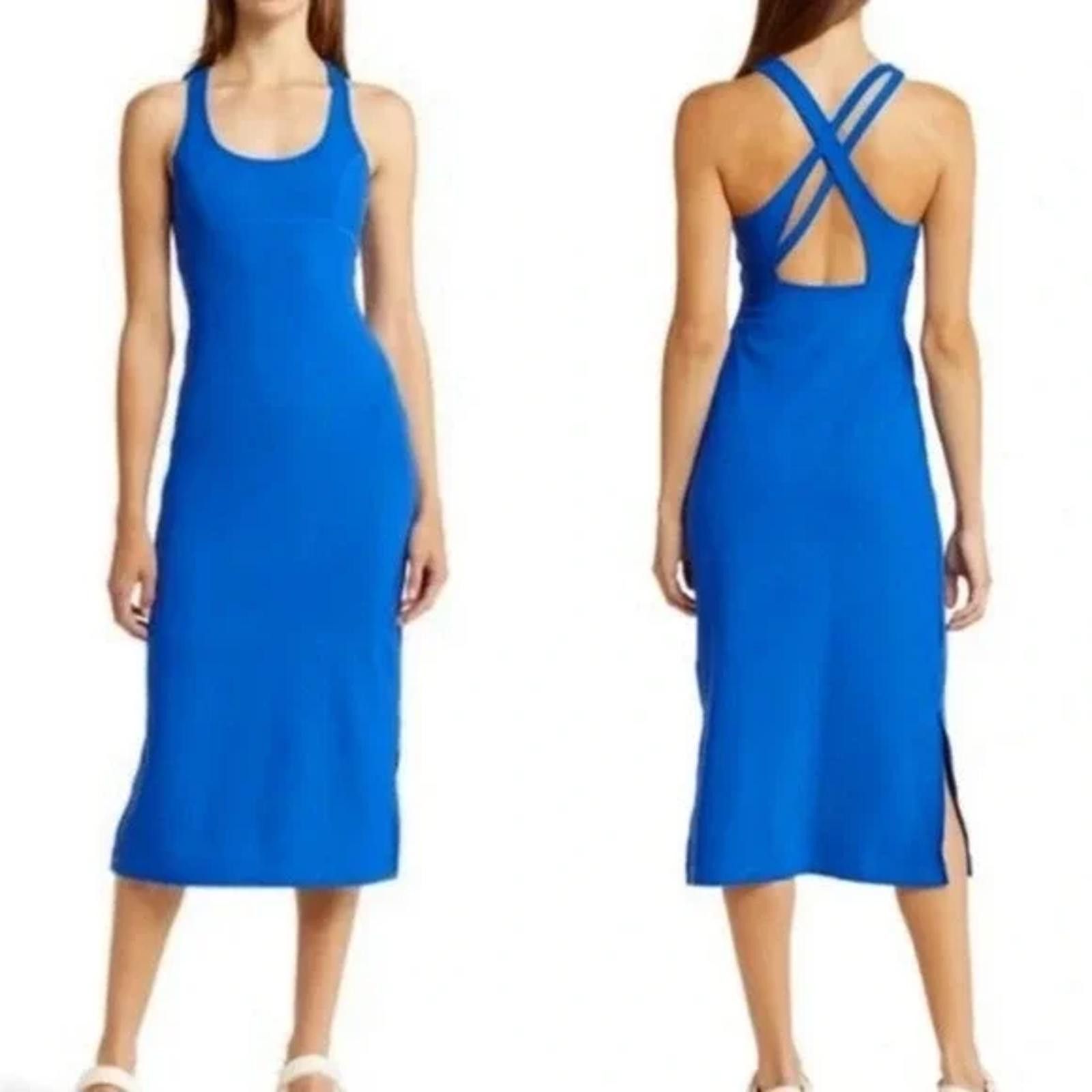 Other NWOT Sweaty Betty Blue Dress with Crisscross Back Straps Size XS / US 0-2 / IT 36-38 - 1 Thumbnail