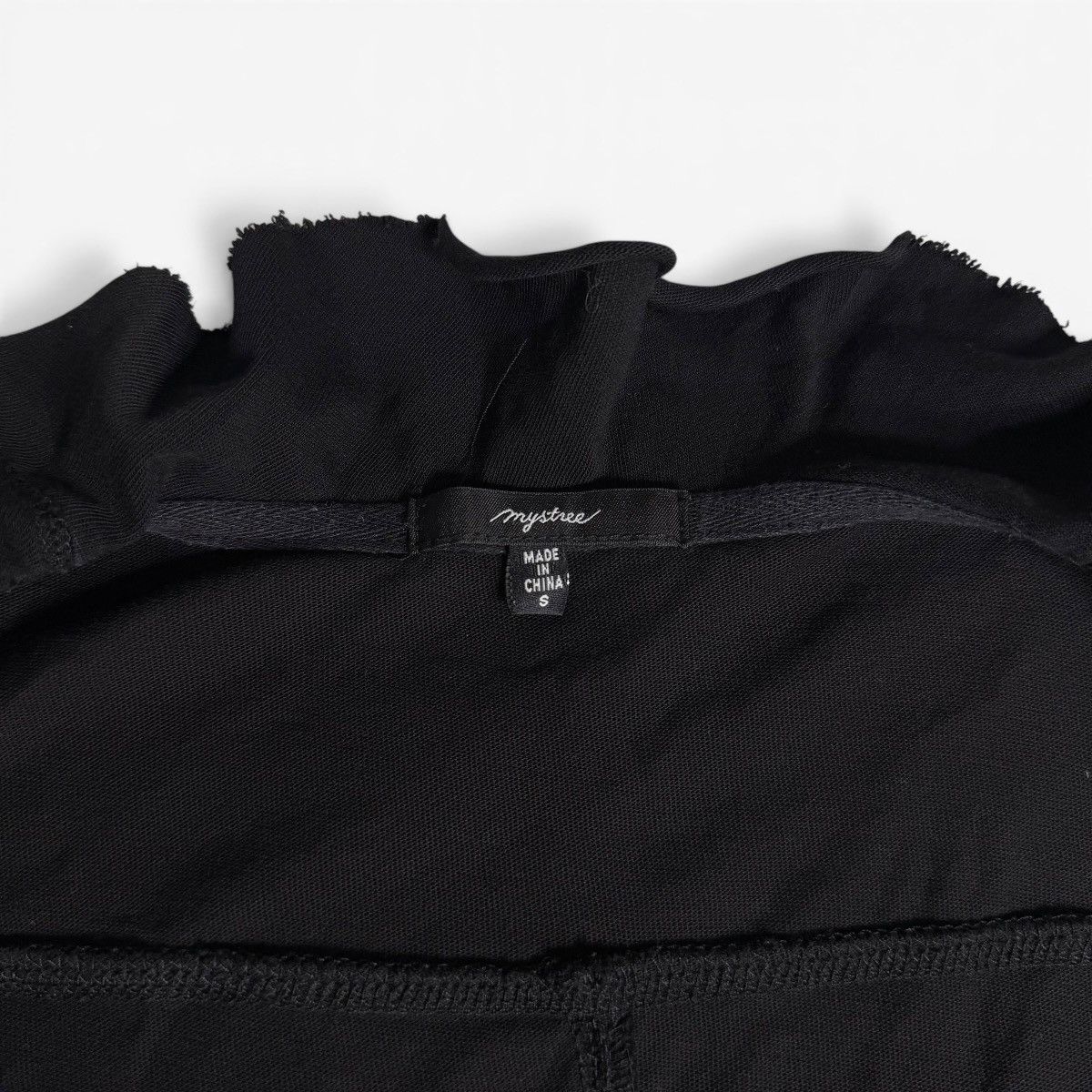 Other Mystree Black Ruffle Open Front Button Cardigan w/ Pockets Size S / US 4 / IT 40 - 7 Thumbnail
