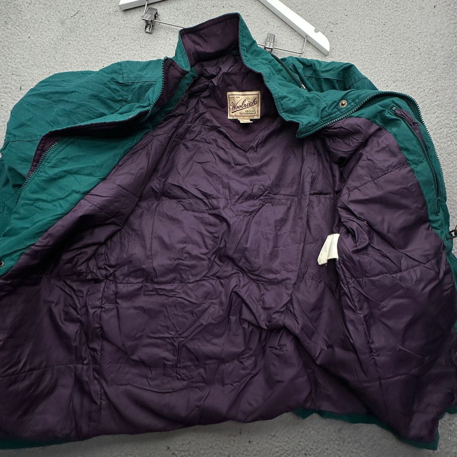 Other Woolrich Parka Hooded Jacket Womens Medium Green Purple Size M / US 6-8 / IT 42-44 - 6 Thumbnail