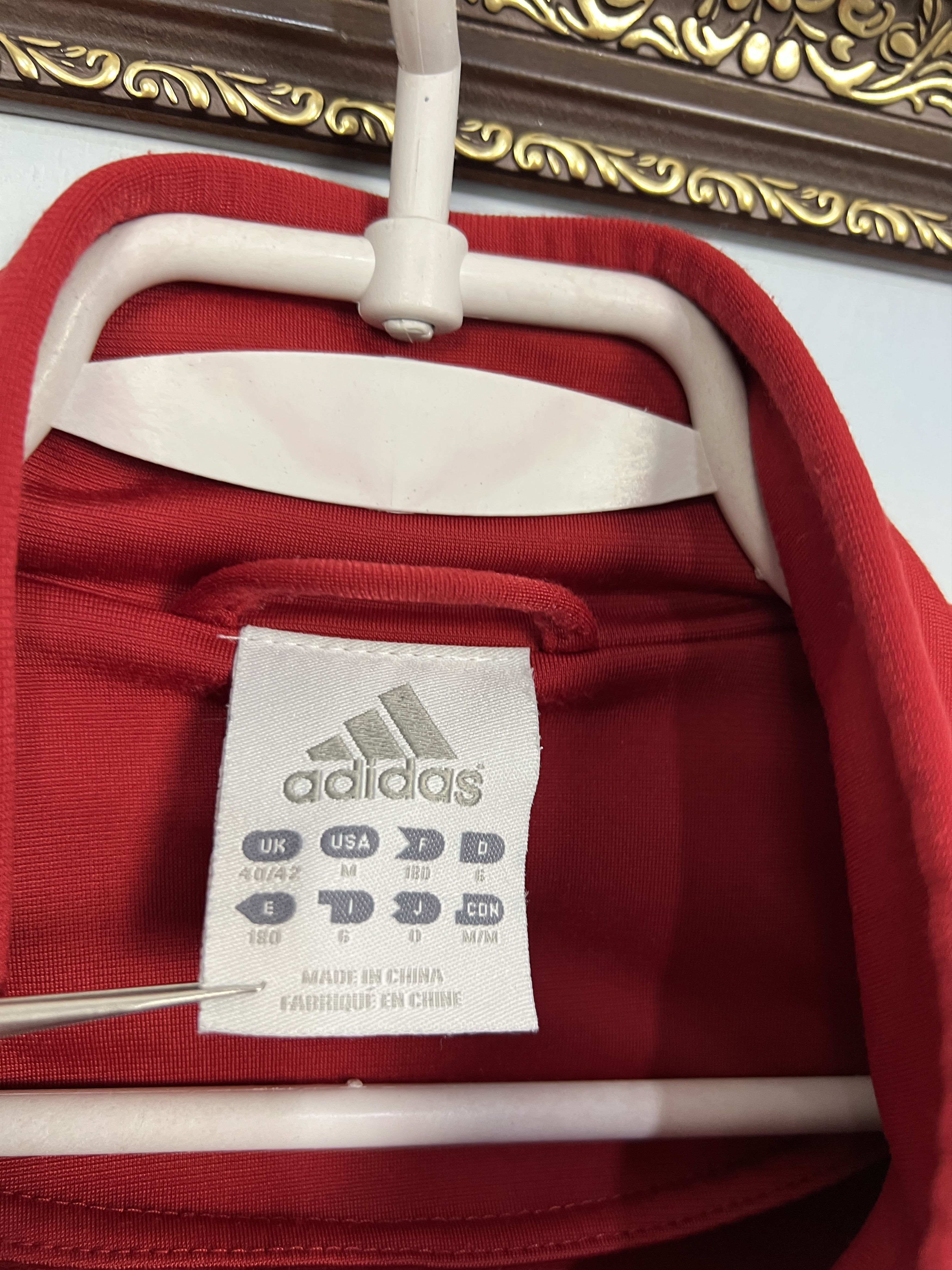 Adidas Denmark Football National Team Jacket Soccer Track Top Size US M / EU 48-50 / 2 - 7 Thumbnail