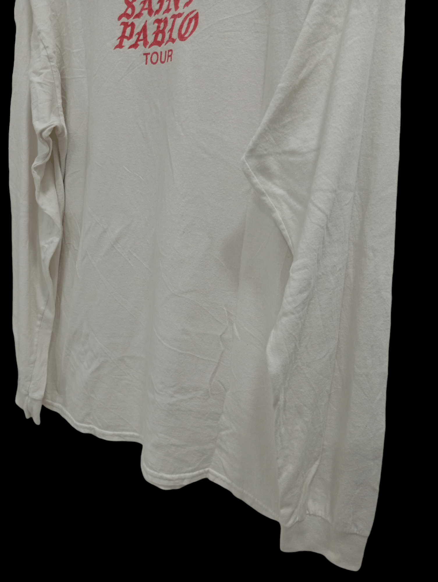 Kanye West × Rap Tees × Vintage 🔥🔥Kanye West Saint Pablo Tour LS T-Shirt Size US L / EU 52-54 / 3 - 7 Thumbnail