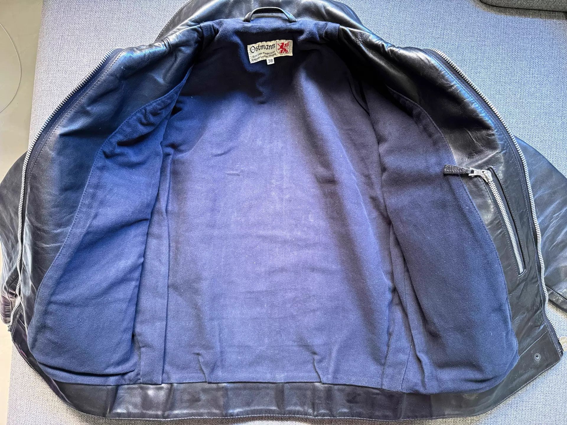 Other Eastman German Flight Jkt 38 Horsehide Roughout Size US XXS / EU 40 - 6 Thumbnail