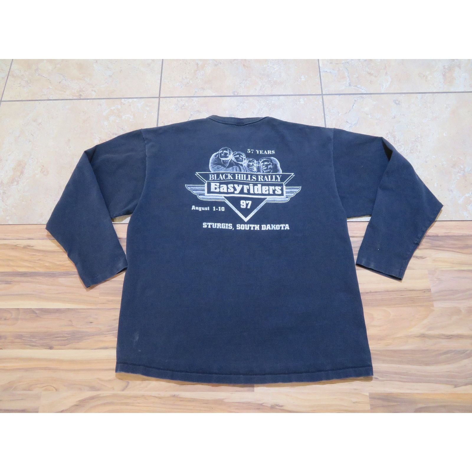 Other 90s Easy Riders Sturgis Henley Collar long Sleeve Shirt XL Size US XL / EU 56 / 4 - 1 Thumbnail