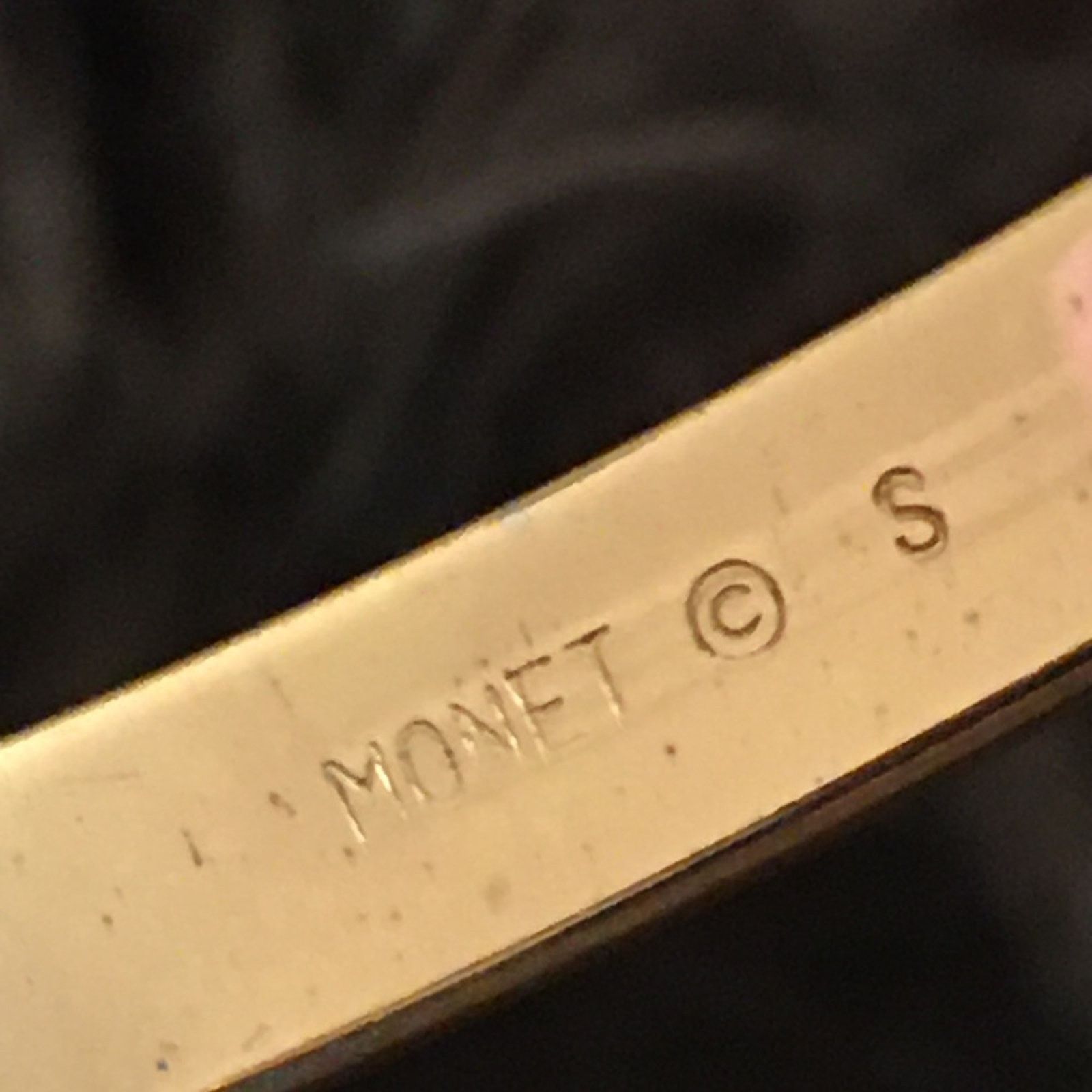 Monet Vintage Monet gold Diamond cut bangle bracelet Size ONE SIZE - 6 Thumbnail