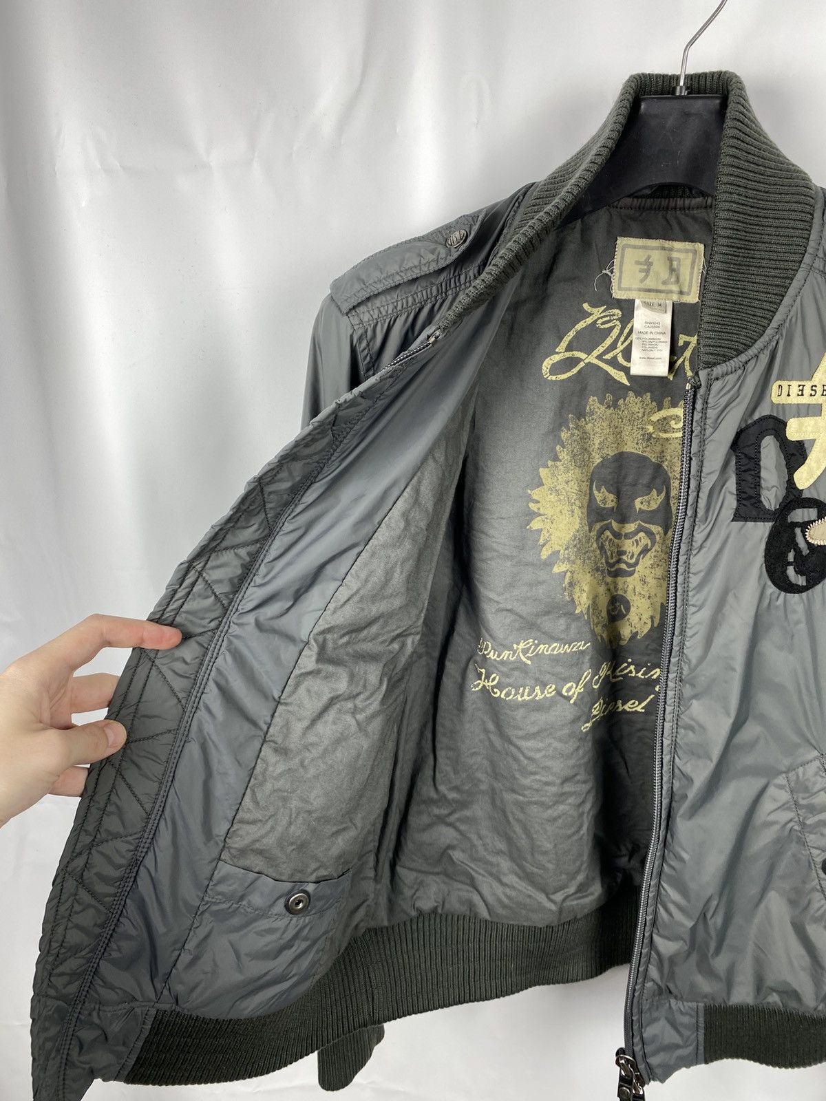 Diesel × Vintage Vintage Diesel 00s Bomber Jacket Men Y2K size M Size US M / EU 48-50 / 2 - 12 Thumbnail