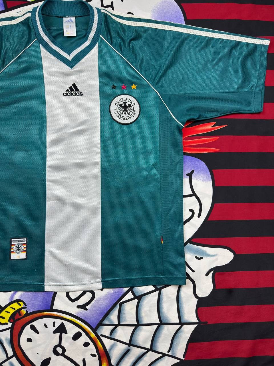 Adidas Adidas Germany Team Jersey Away football shirt 1998 Size US XXL / EU 58 / 5 - 3 Thumbnail