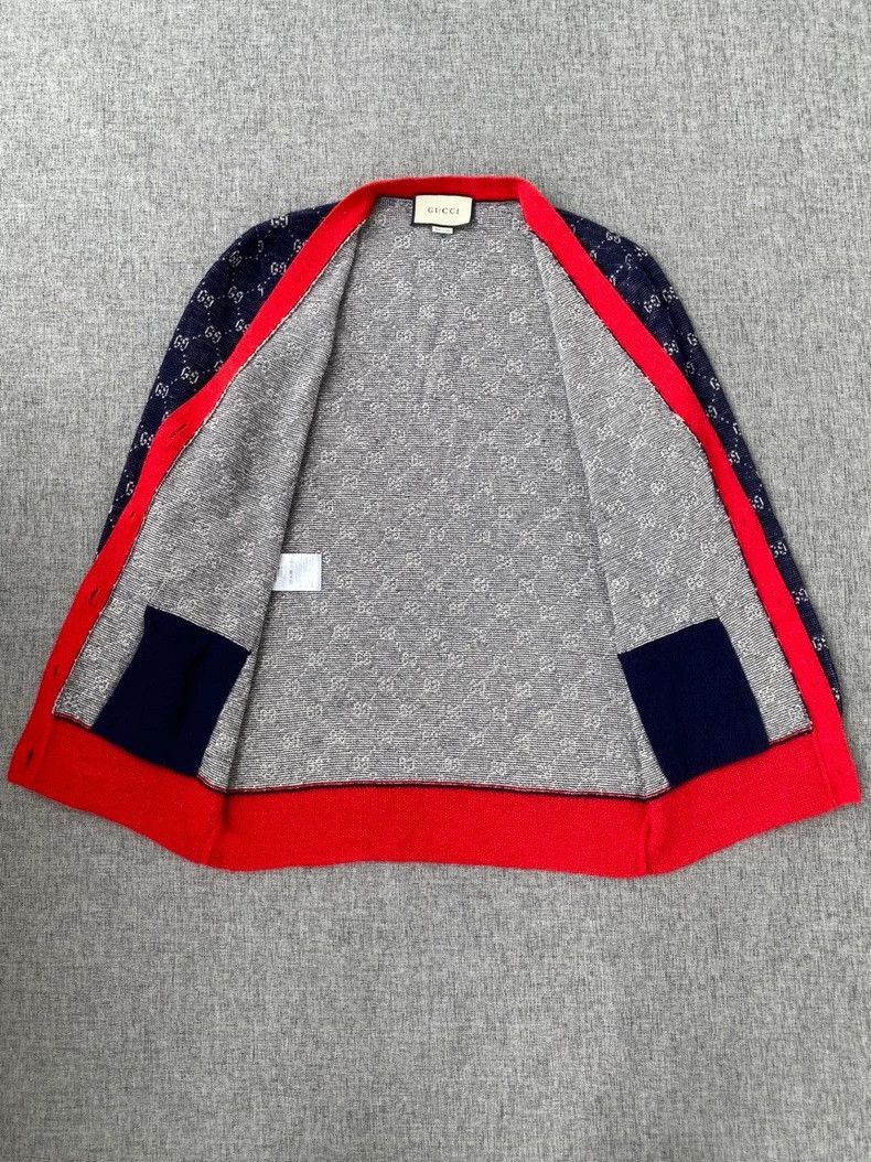 Gucci GucciBlue and red snowflake GG knitted women's cardigan 250 Size S / US 4 / IT 40 - 3 Thumbnail
