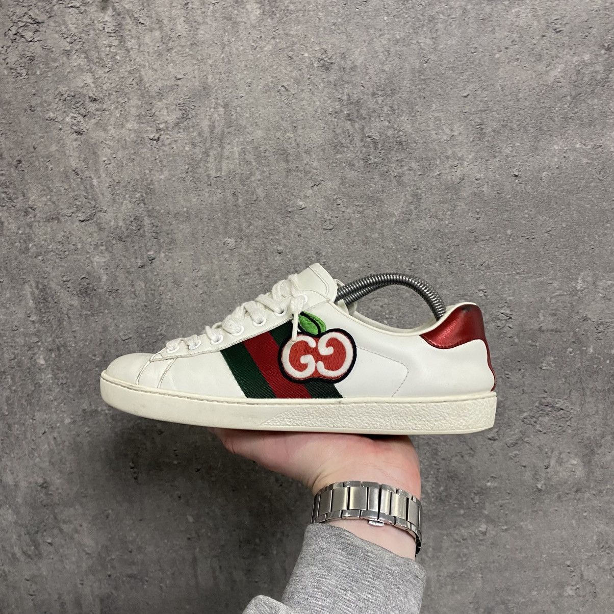 Gucci Gucci Ace Embroidered Shoes Sneakers Size US 5 / IT 35 - 8 Thumbnail