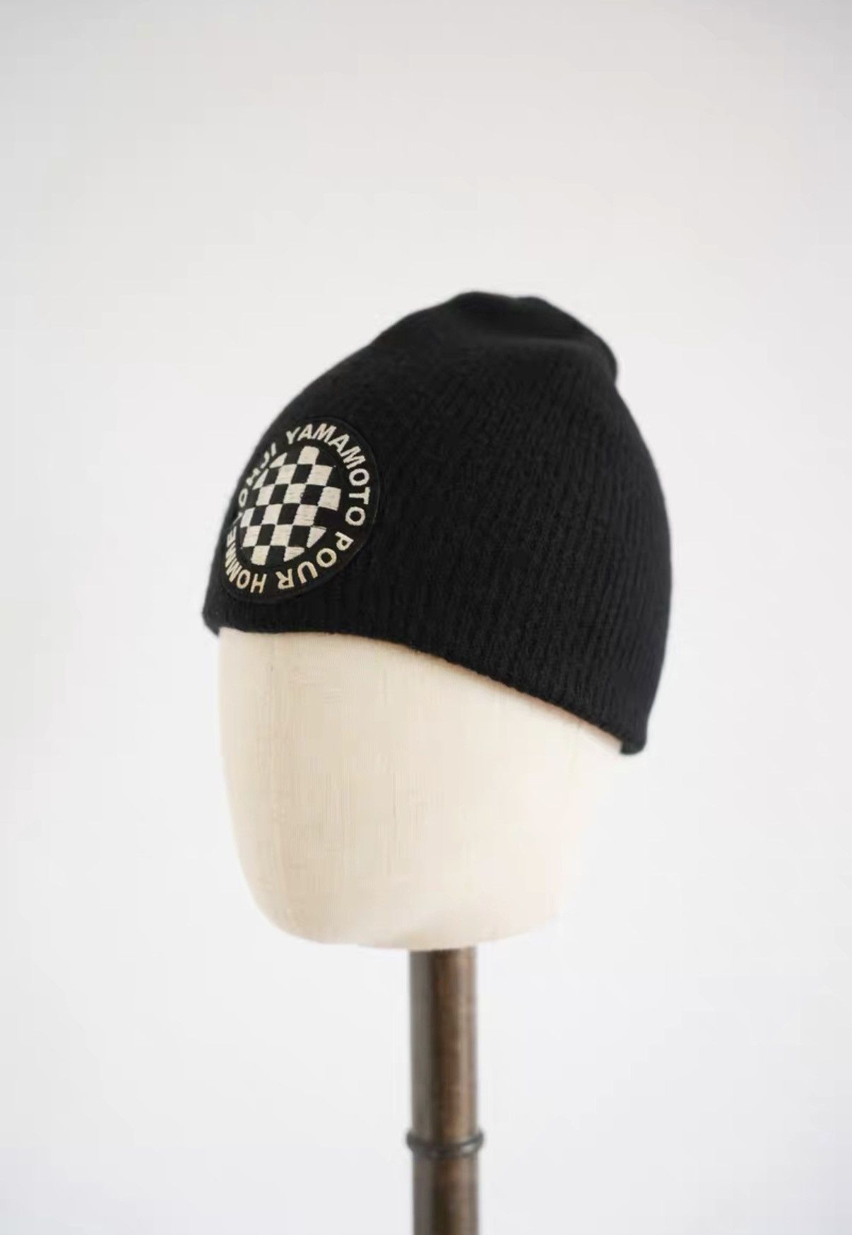 Yohji Yamamoto Yohji Yamamoto 04AW Checkerboard Knit Beanie K4 Size ONE SIZE - 1 Thumbnail