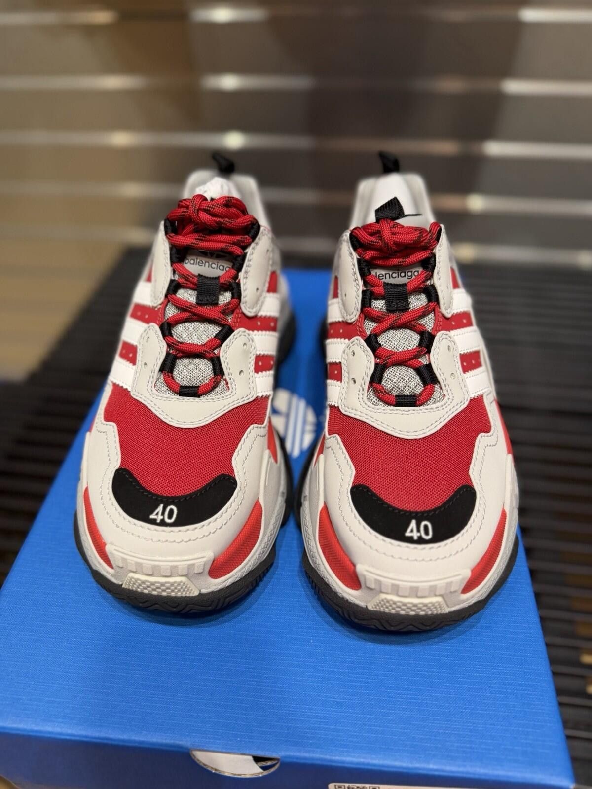Balenciaga Adidas x Balenciaga Triple S Sneaker 'Red Grey 7US/40EU New Size US 7 / EU 40 - 6 Thumbnail