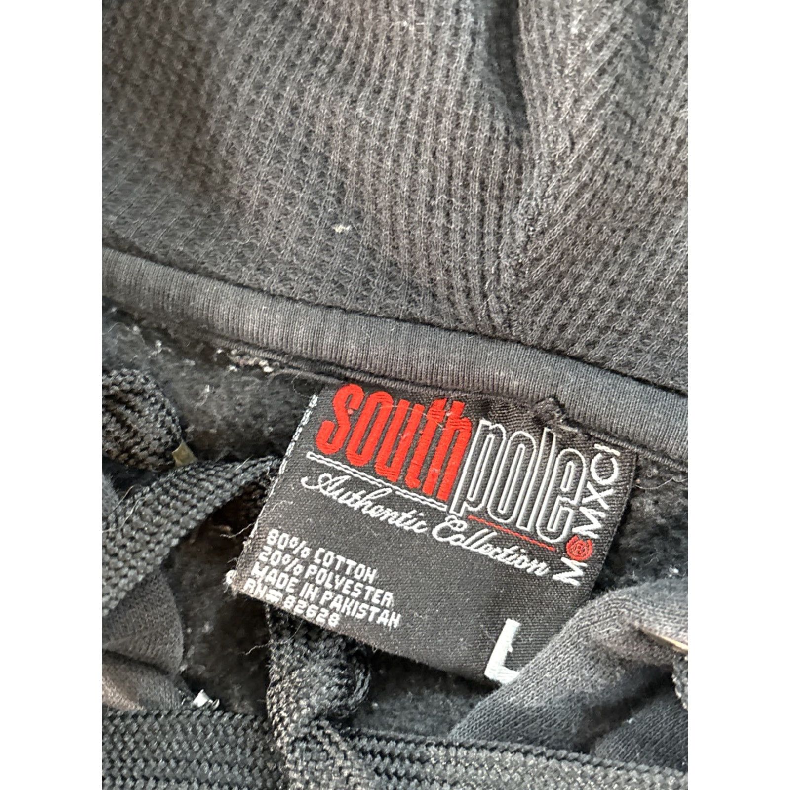 Southpole VINTAGE Southpole Hoodie Mens L Black Full Zip Thermal Fleece Sun Faded Distressed Hip Hop Size US L / EU 52-54 / 3 - 6 Thumbnail