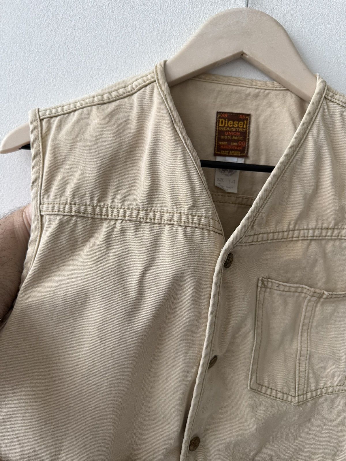 Diesel Vintage RARE Diesel RR55 Big Logo Industry Vest Size US S / EU 44-46 / 1 - 10 Thumbnail