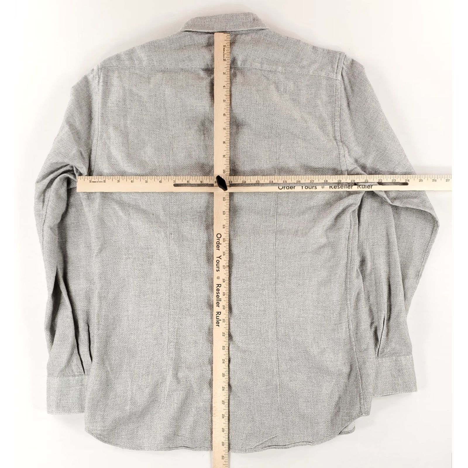 Suitsupply Suitsupply Button Up Shirt Waffle Knit Egyptian Cotton Gray Mens 16.5-42 Shirt Long Sleeve Regular Men Mens Gray 16.5 Size US XL / EU 56 / 4 - 8 Thumbnail