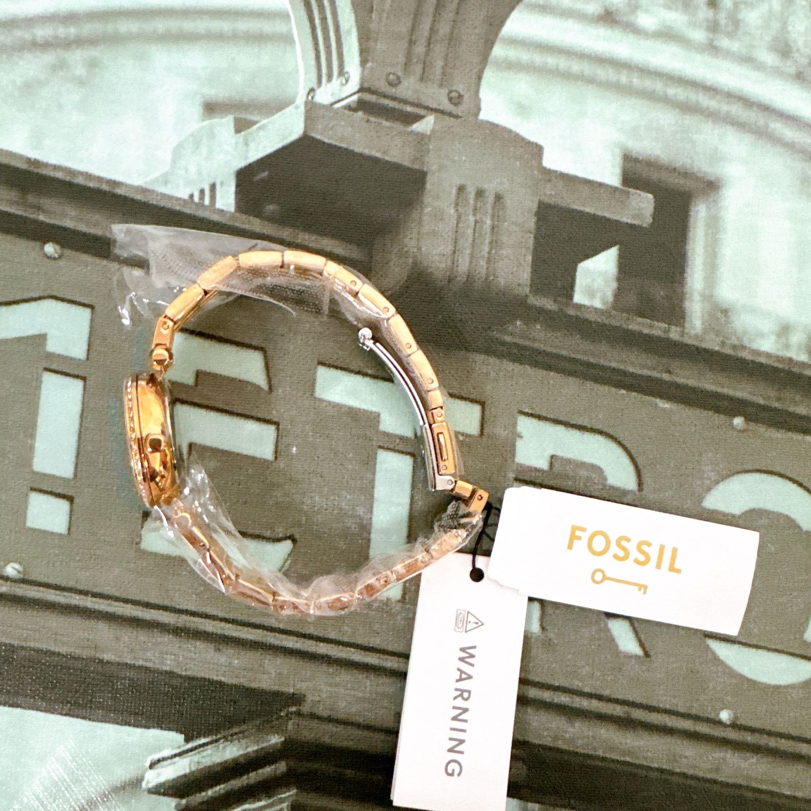 Fossil Fossil BQ3502 Tillie Mini Three-Hand Rose Gold Steel Watch Size ONE SIZE - 3 Thumbnail