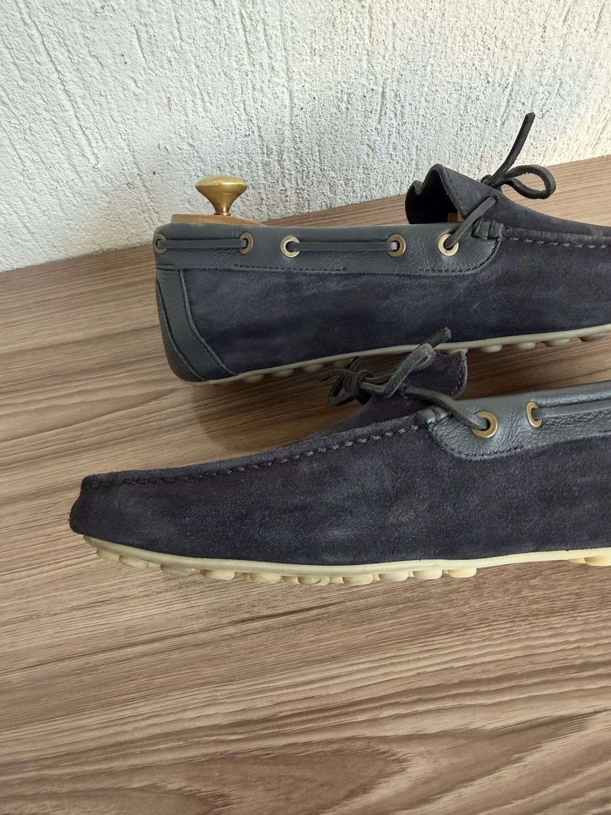 Loro Piana Suede Dot sole walk loafers Size US 9 / EU 42 - 19 Thumbnail