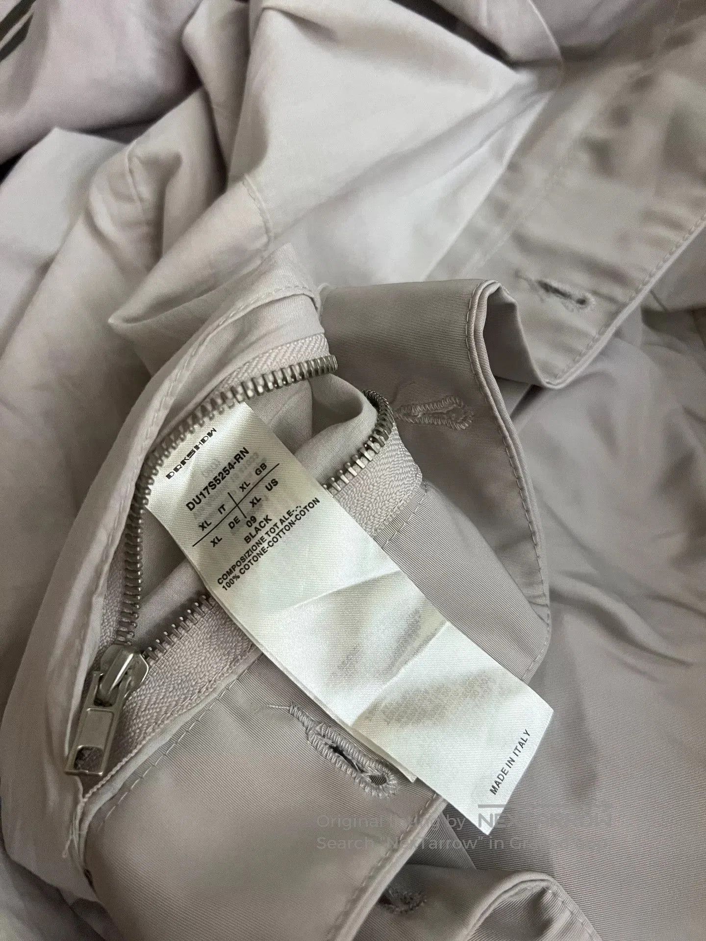 Rick Owens Rick Owens Asymmetrical Neck Nylon Jacket. Size US XL / EU 56 / 4 - 8 Thumbnail