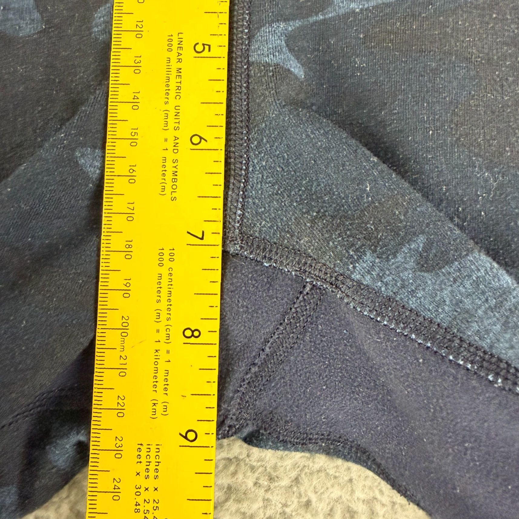 Lululemon Lululemon Wunder Under Crop Leggings Womens Size 4 Blue Camo Pull On Yoga Gym Size 27" / US 4 / IT 40 - 5 Thumbnail