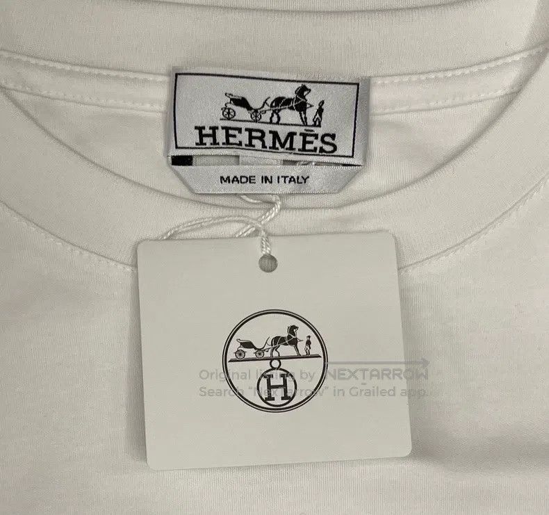 Hermes Hermes Short-sleeve T-shirt, SS24 pattern applique design Size US M / EU 48-50 / 2 - 5 Thumbnail
