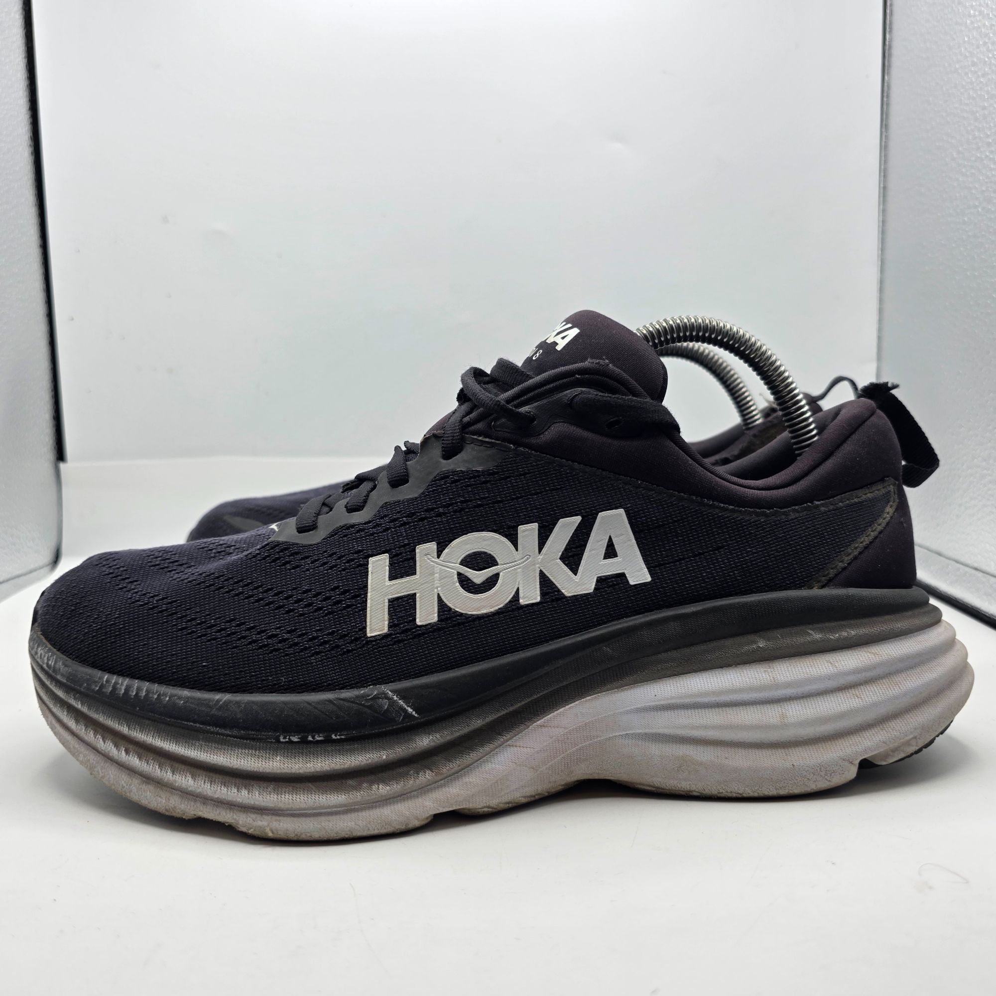 Hoka Hoka One One Bondi 8 Mens Wide Size 9 Black Running Shoes At Size US 9 / EU 42 - 13 Thumbnail