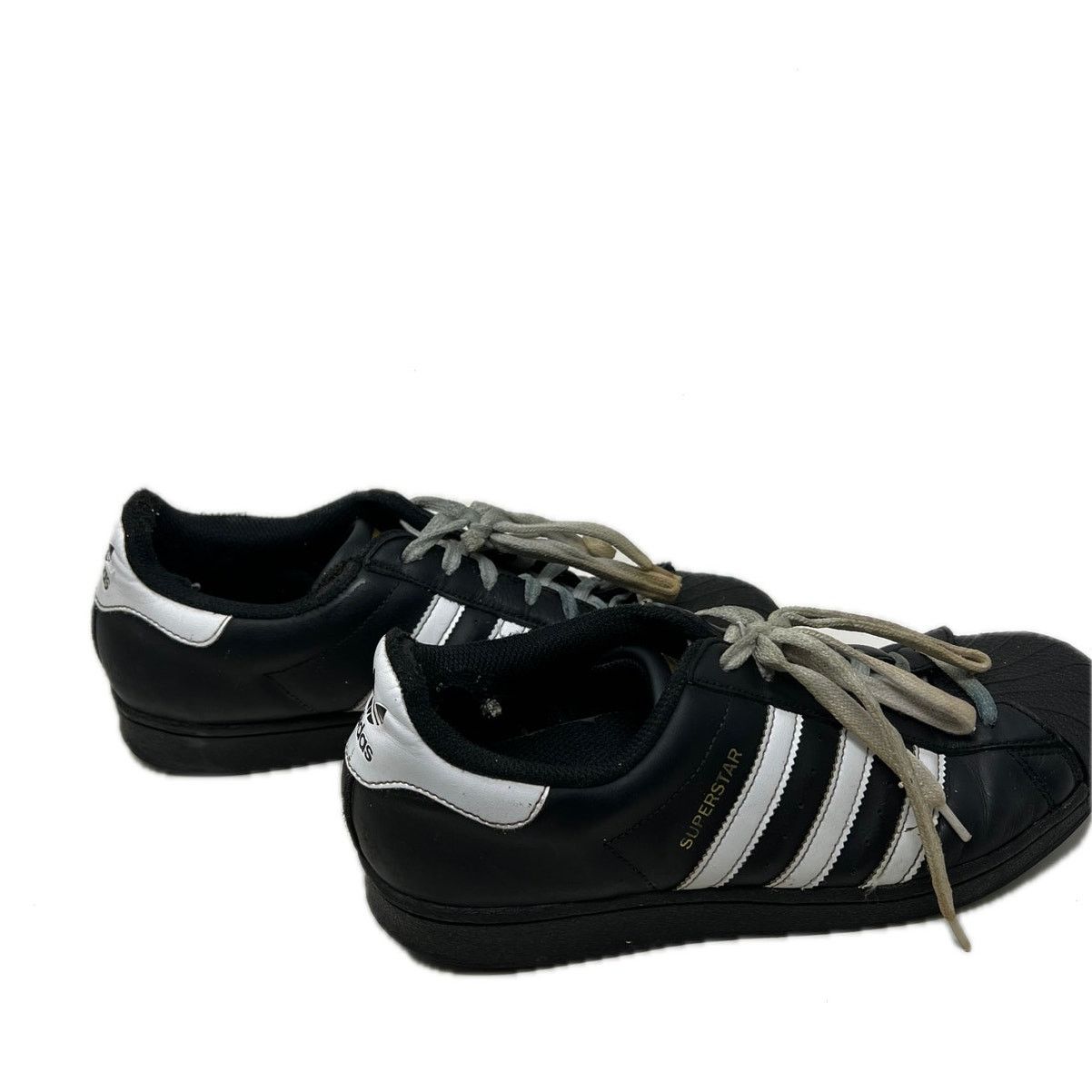 Adidas adidas Superstar Core Black Cloud White Gold Mens 8.5 Size US 8.5 / EU 41-42 - 3 Thumbnail