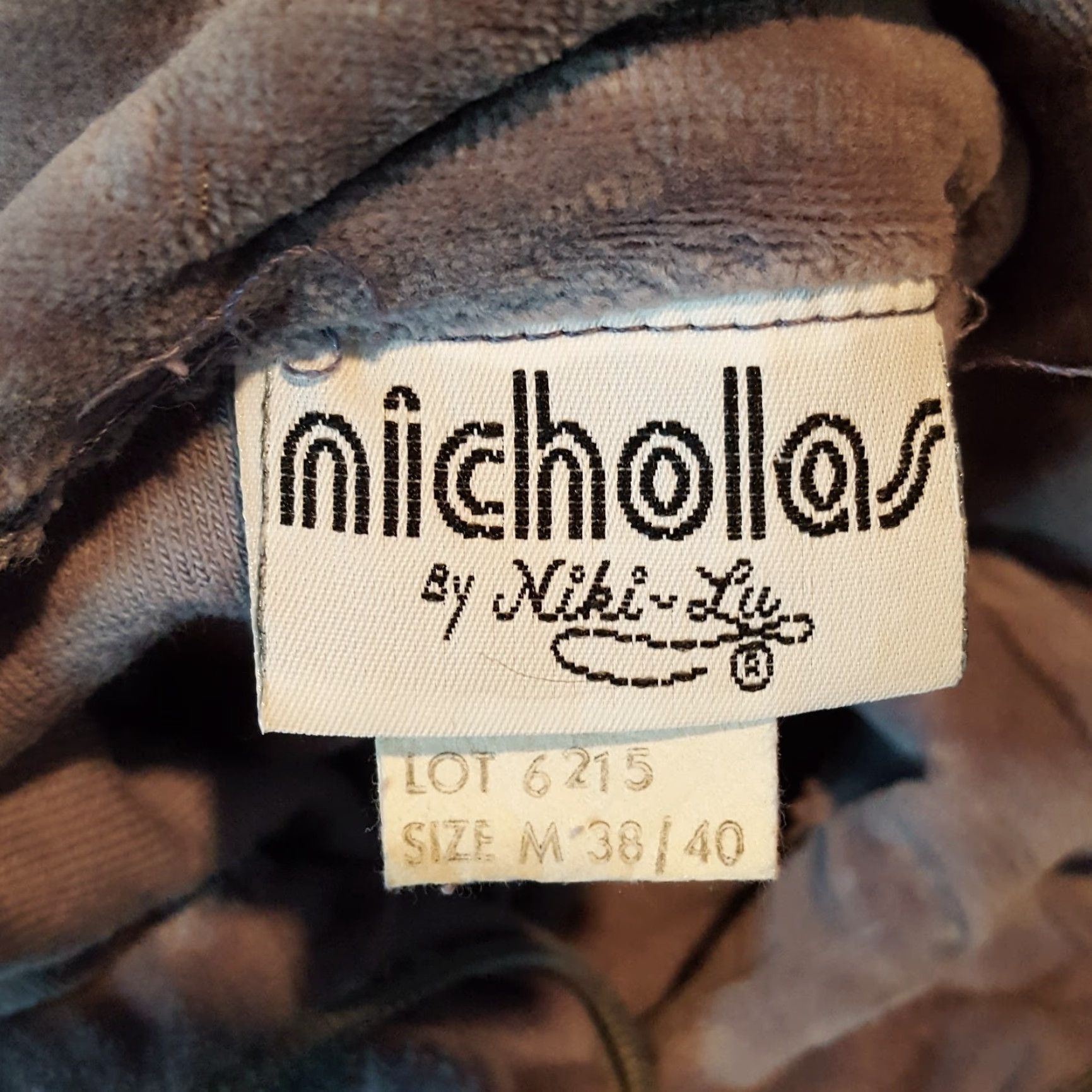 NICHOLAS VINTAGE Nicholas Velour Tracksuit Track Jacket Mens S Red 80s Windbreaker Zip Full Zip Embroidered Logo Pockets Athletic Retro Size US 29 - 5 Thumbnail