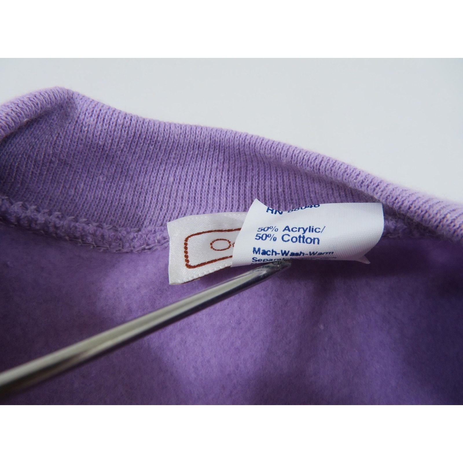 Other Oakbrook Blank Raglan Sleeve Purple Sweatshirt Sz L-XL? 90s Size XL / US 12-14 / IT 48-50 - 5 Thumbnail