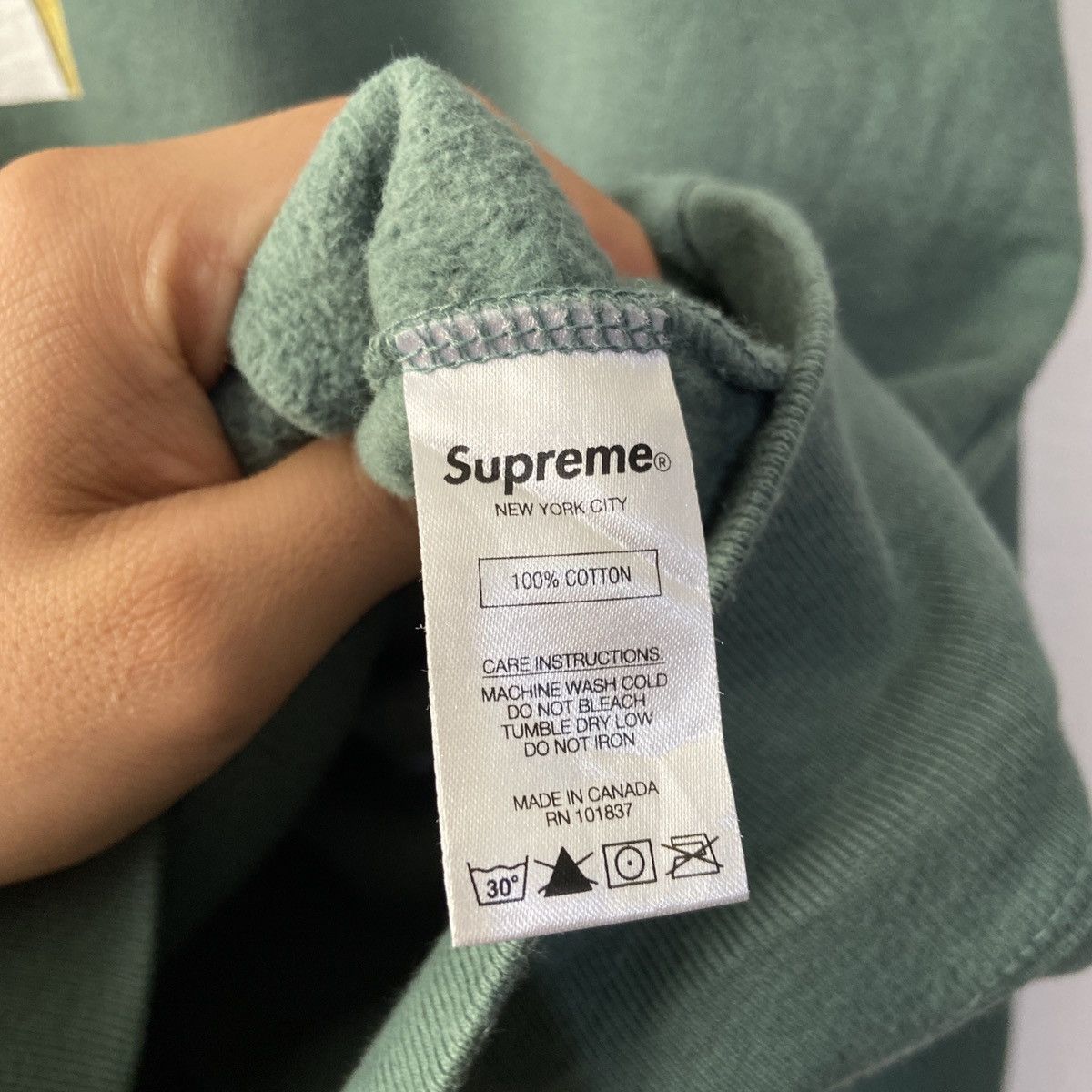 Supreme Nose Bleed Hoodie Sweatshirt Medium Dusty Teal Size US M / EU 48-50 / 2 - 8 Thumbnail