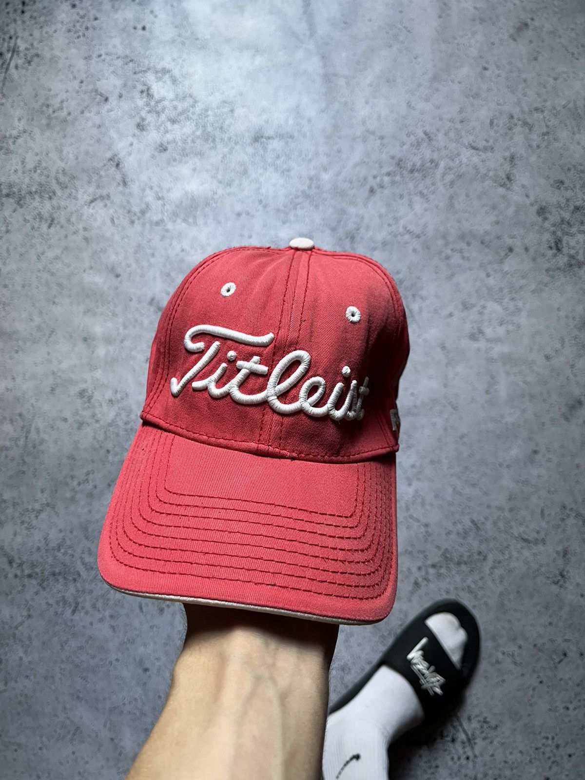 Vintage Vintage Fitleist Spell Out Cap Rap Hats Y2K USA Style Size ONE SIZE - 1 Thumbnail