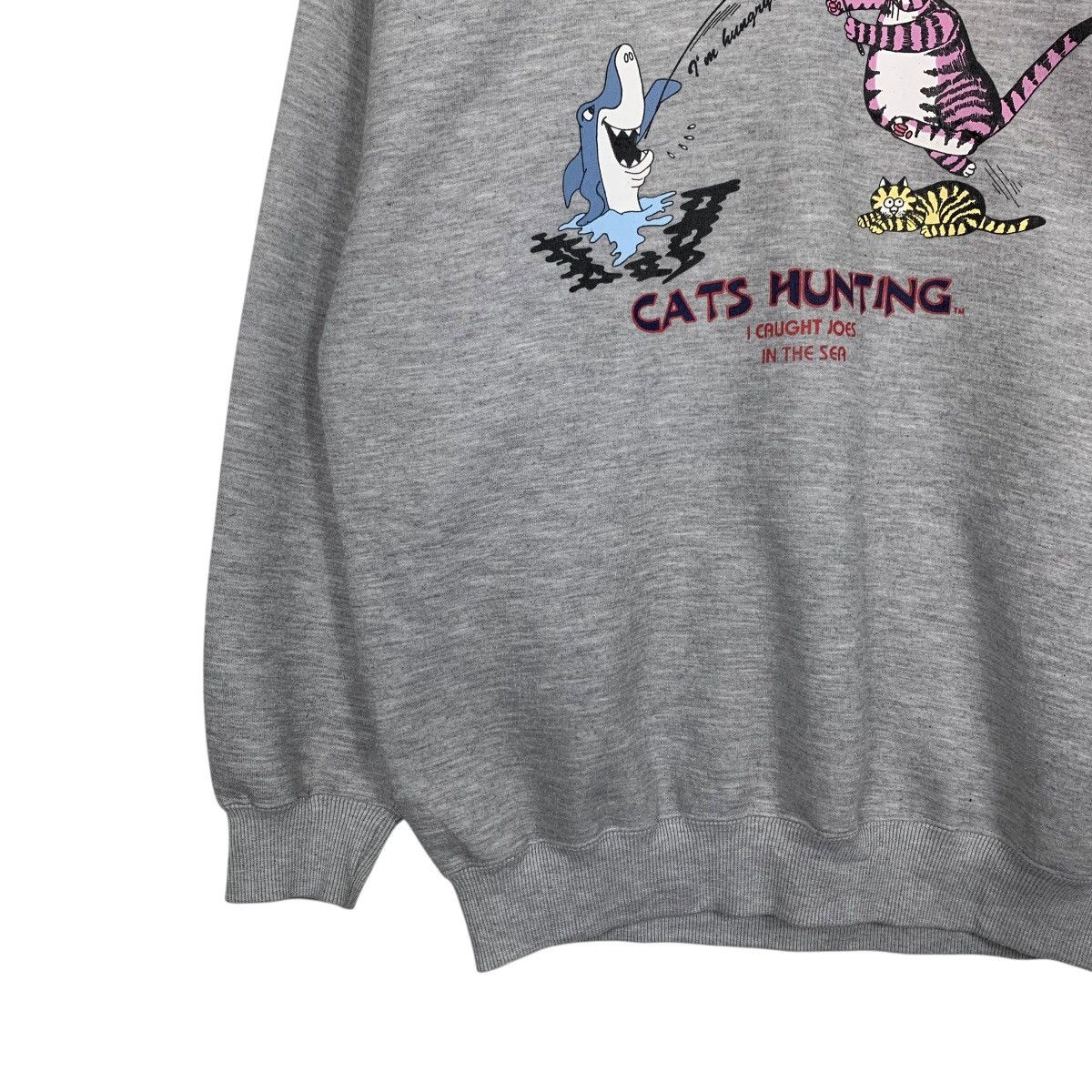 Cartoon Network CATS HUNTING Hawaii Graphics Printed Sweatshirts #1677-C75 Size US L / EU 52-54 / 3 - 3 Thumbnail