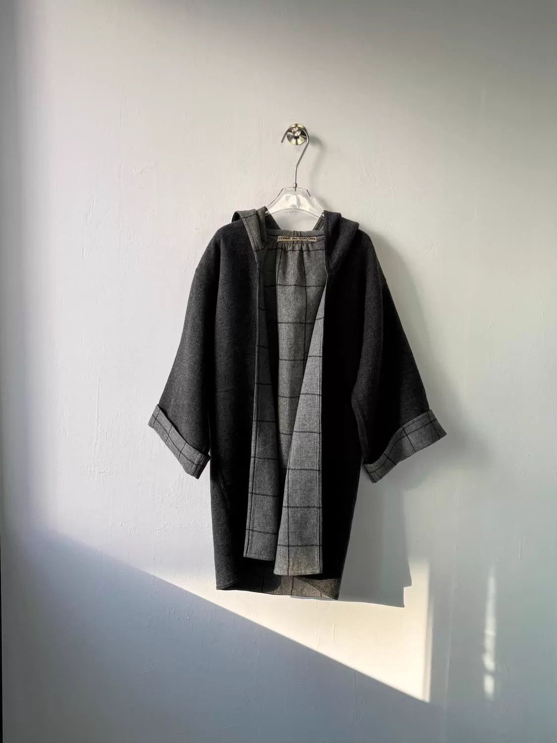 Comme des Garcons CDG 80s Vintage Archive Wool Overcoat Unisex Size ONE SIZE - 3 Thumbnail