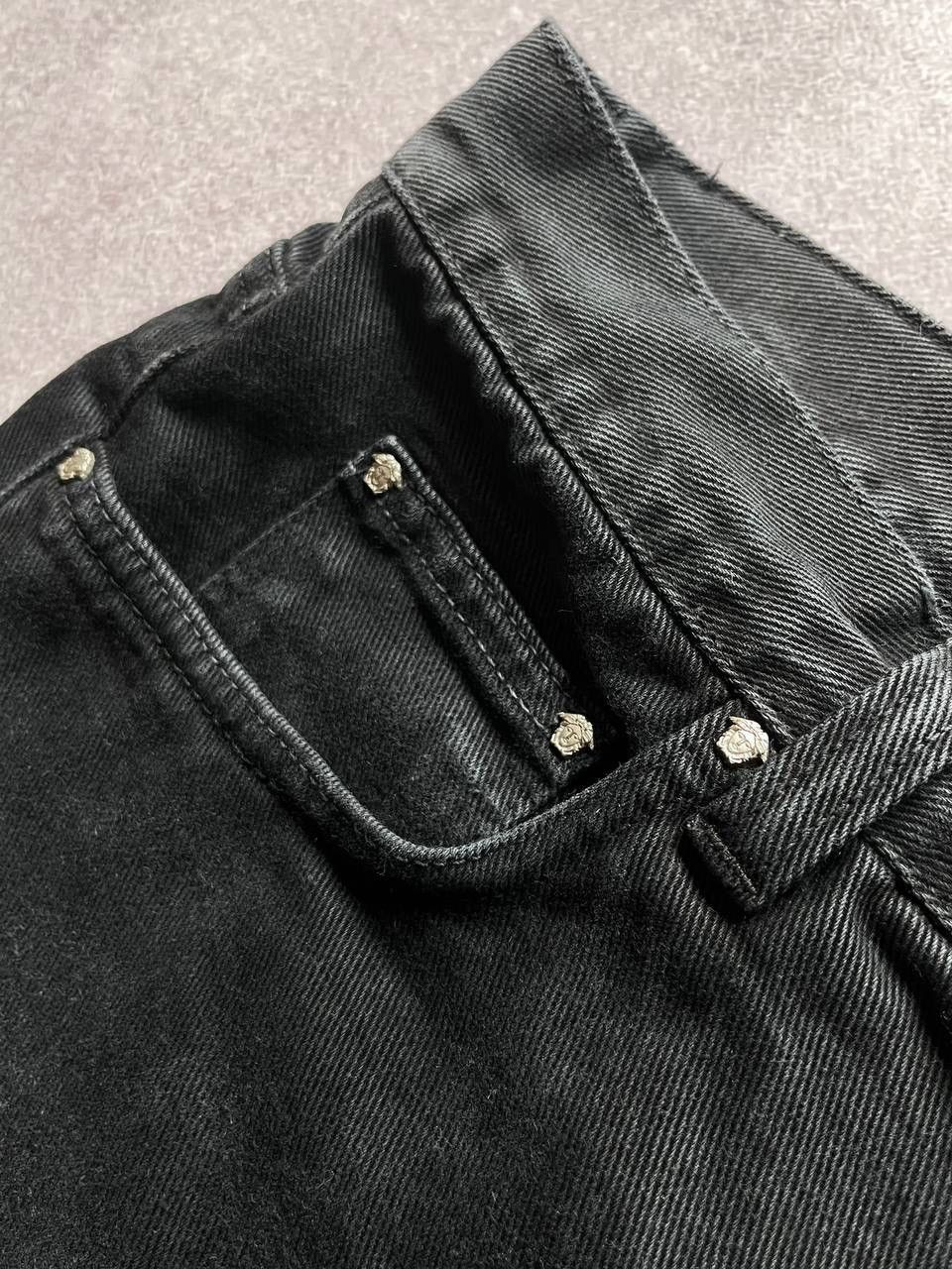 Versace × Vintage Vintage Versace Medusa Baggy Jeans 35 Size US 35 - 13 Thumbnail