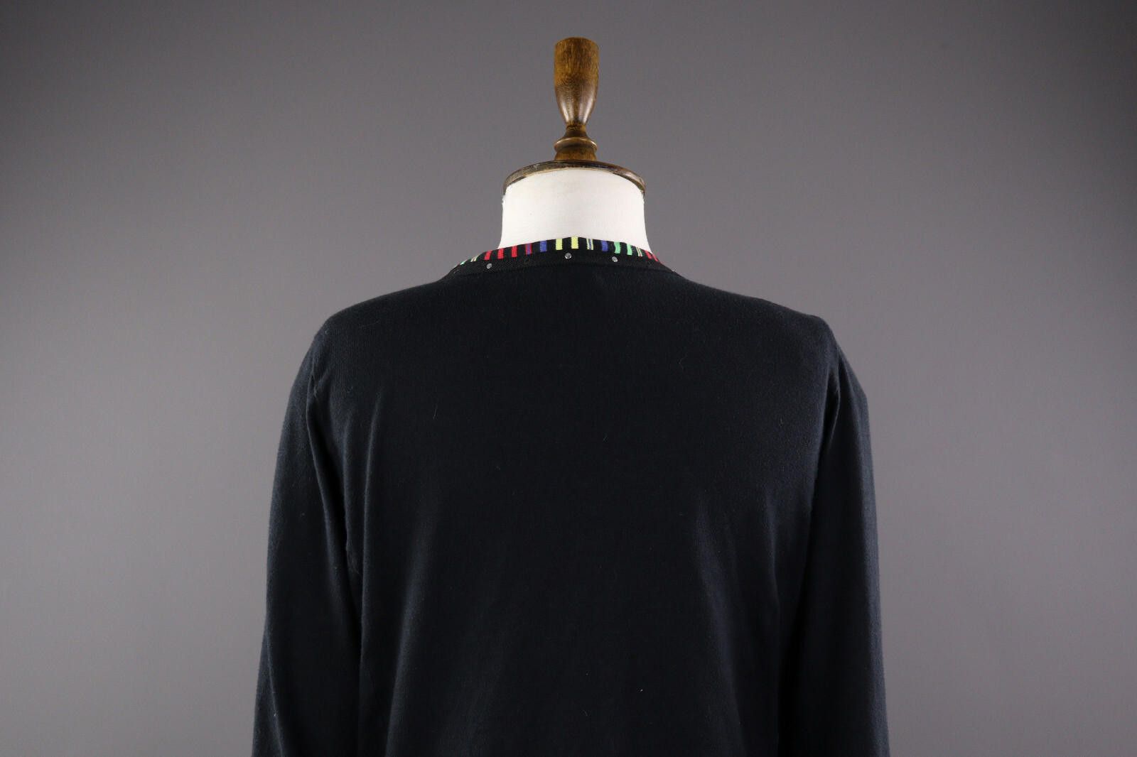 Carlo Colucci Carlo Colucci Woman Black Ruffle Cardigan Sweater Size 42 Size M / US 6-8 / IT 42-44 - 7 Thumbnail