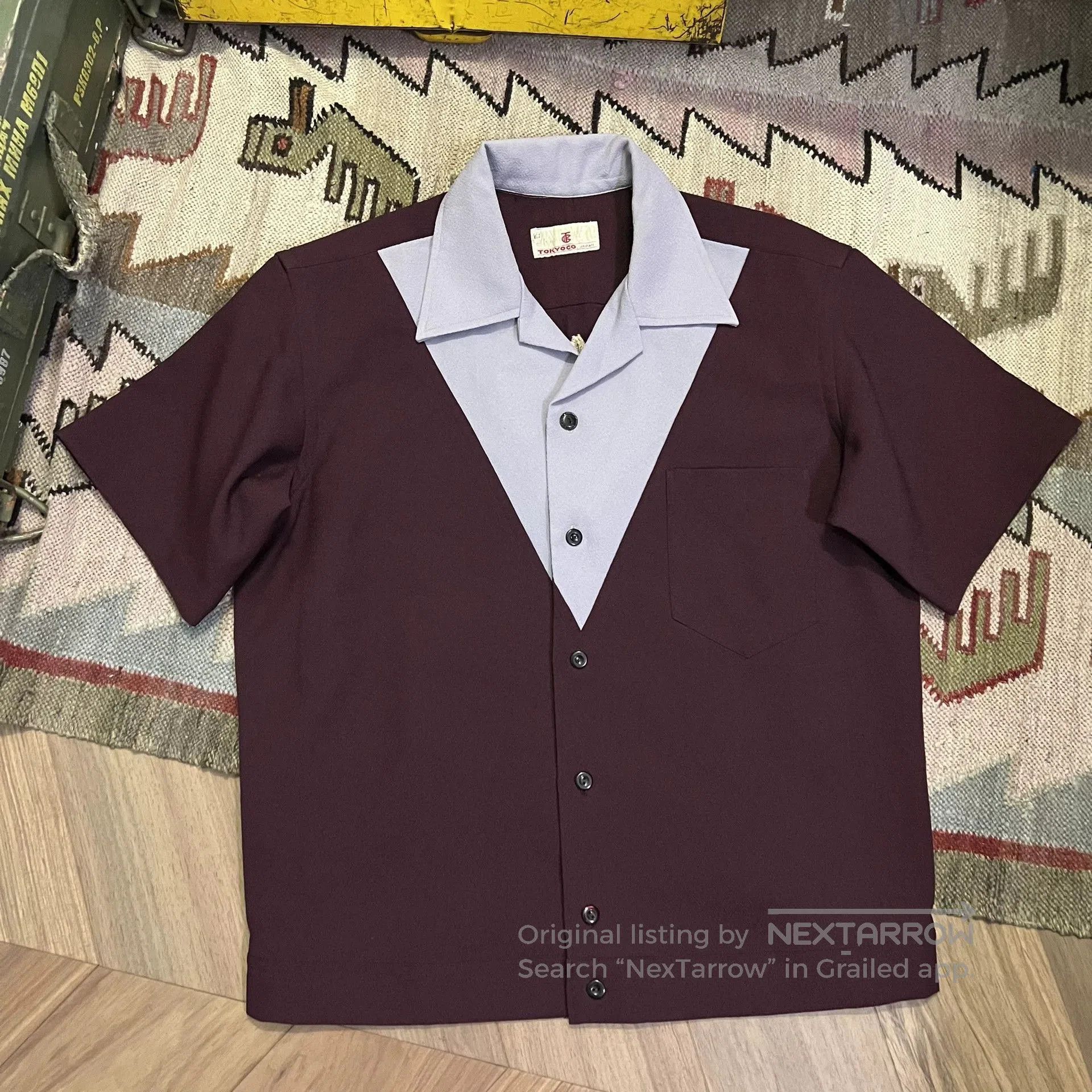 Vintage Vintage 90s Japanese Sukajan Shirt. Size US M / EU 48-50 / 2 - 3 Thumbnail