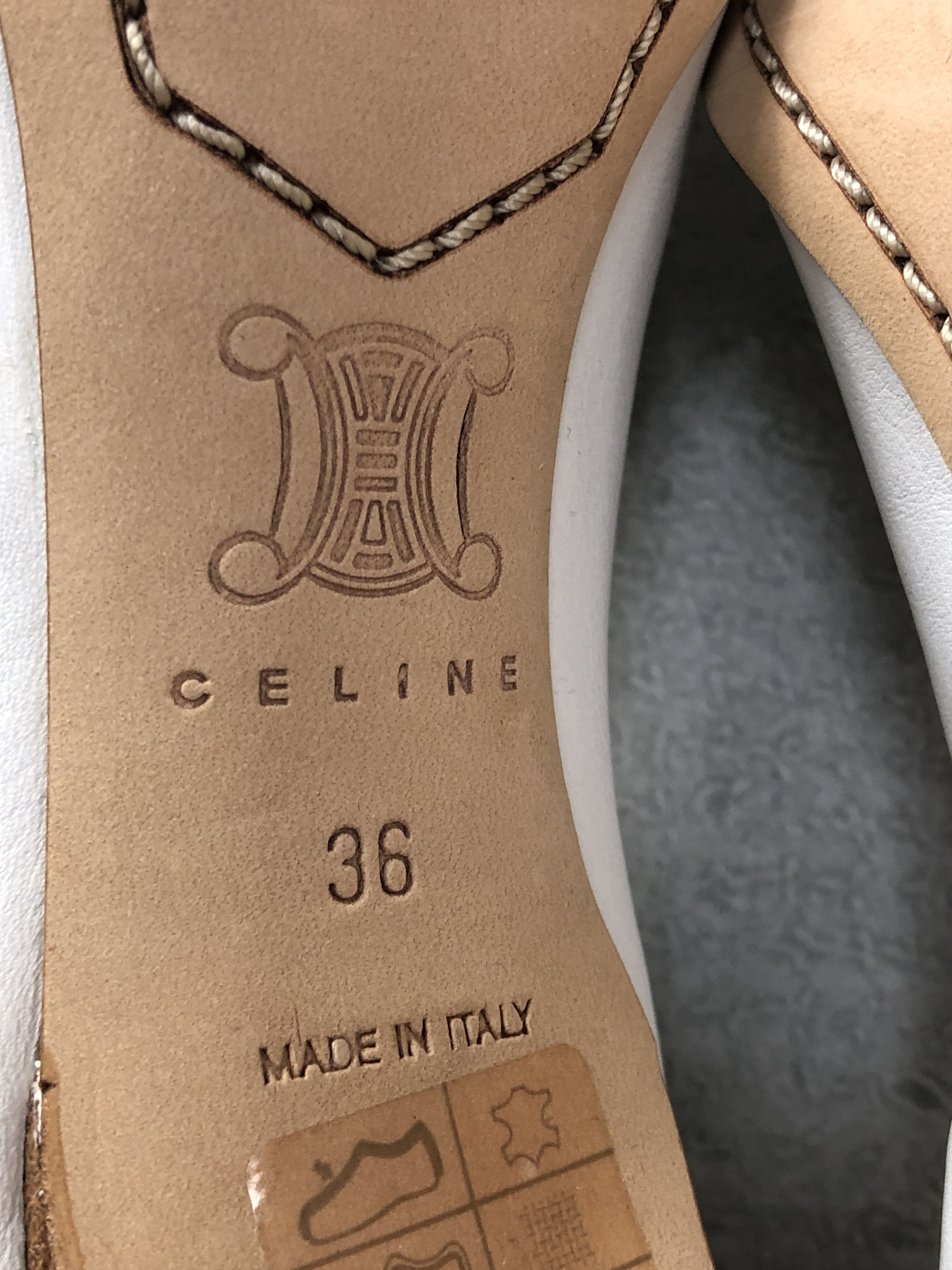 Celine tassel leather high heel shoes 5-3-49 91.5