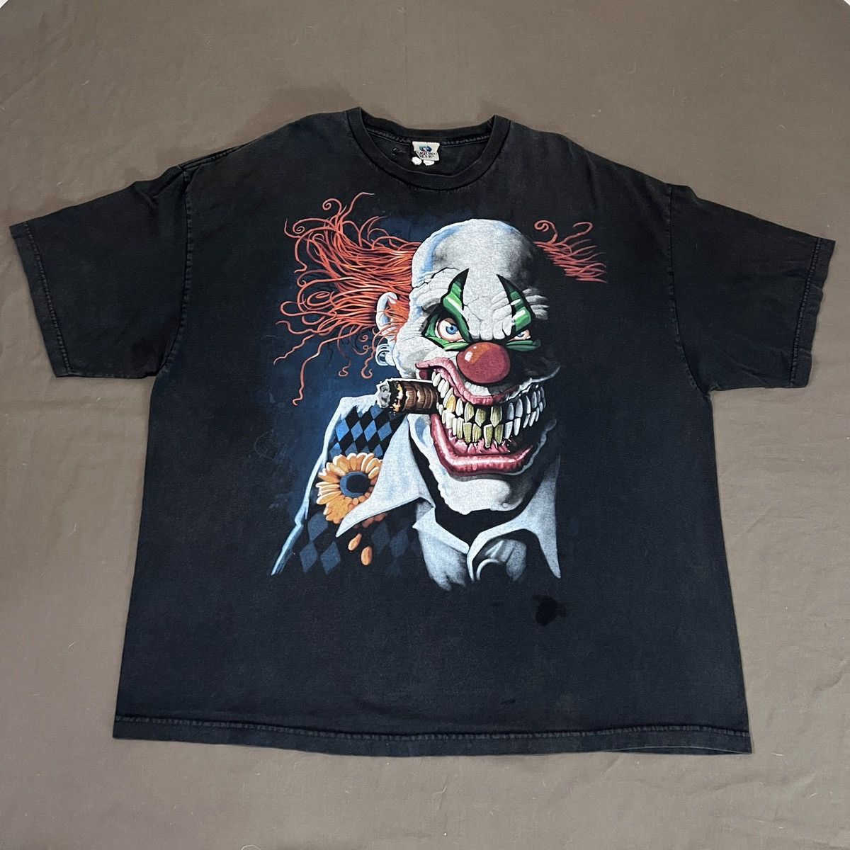 Liquid Blue × Vintage Vintage Y2K Liquid Blue Joker Clown Faded 3X Batman Horror Size US XXL / EU 58 / 5 - 5 Thumbnail