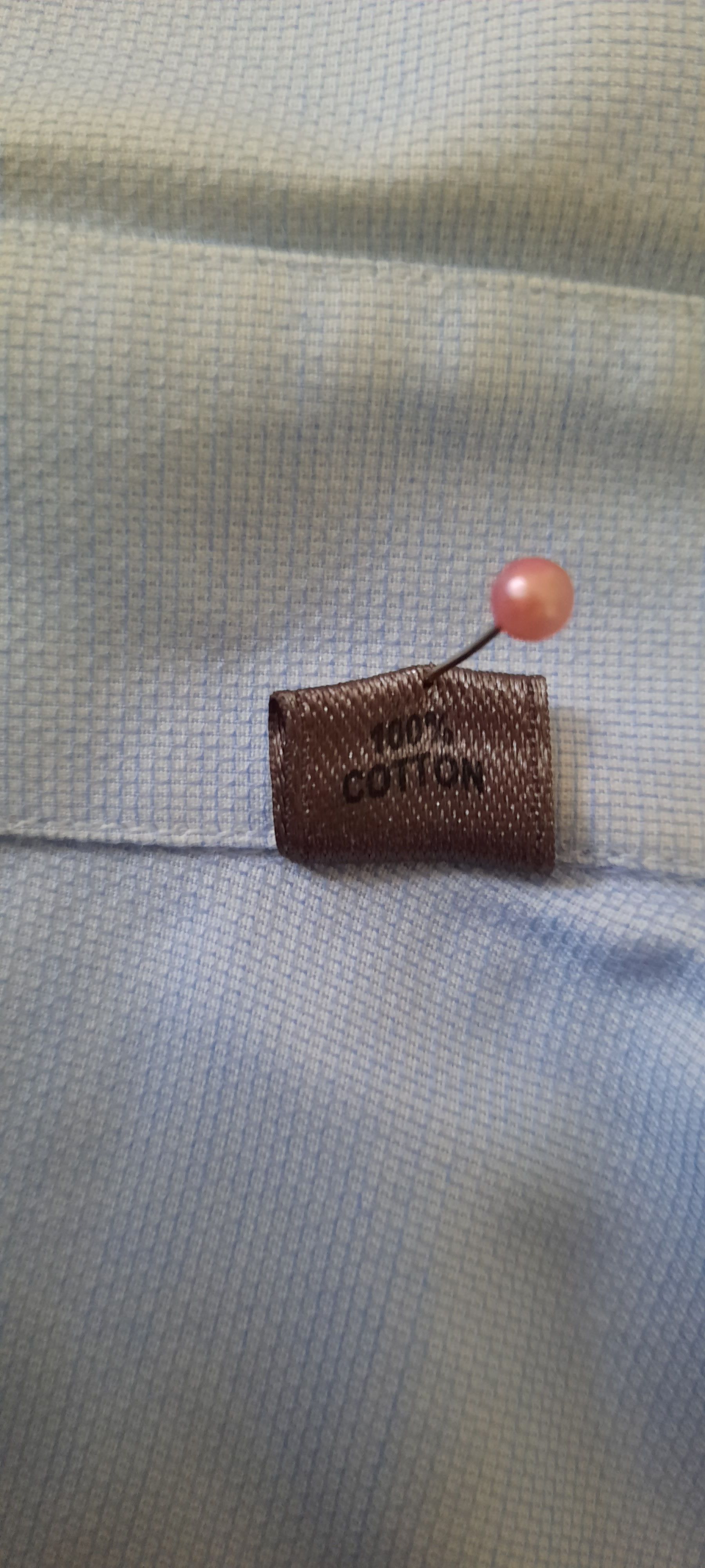 John Varvatos JOHN VARVATOS Long Sleeve Shirt 15 1/2 Slim Fit Light Blue Size US M / EU 48-50 / 2 - 6 Thumbnail