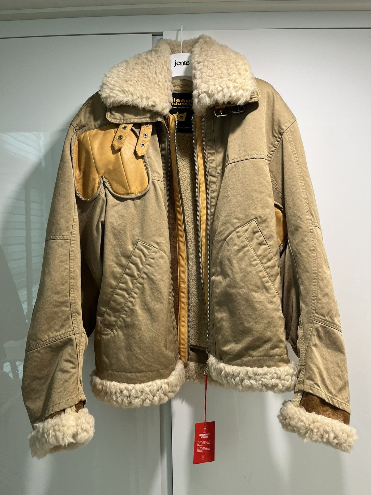 Diesel Diesel W-Dieter shearling-collar coat Size US M / EU 48-50 / 2 - 1 Thumbnail