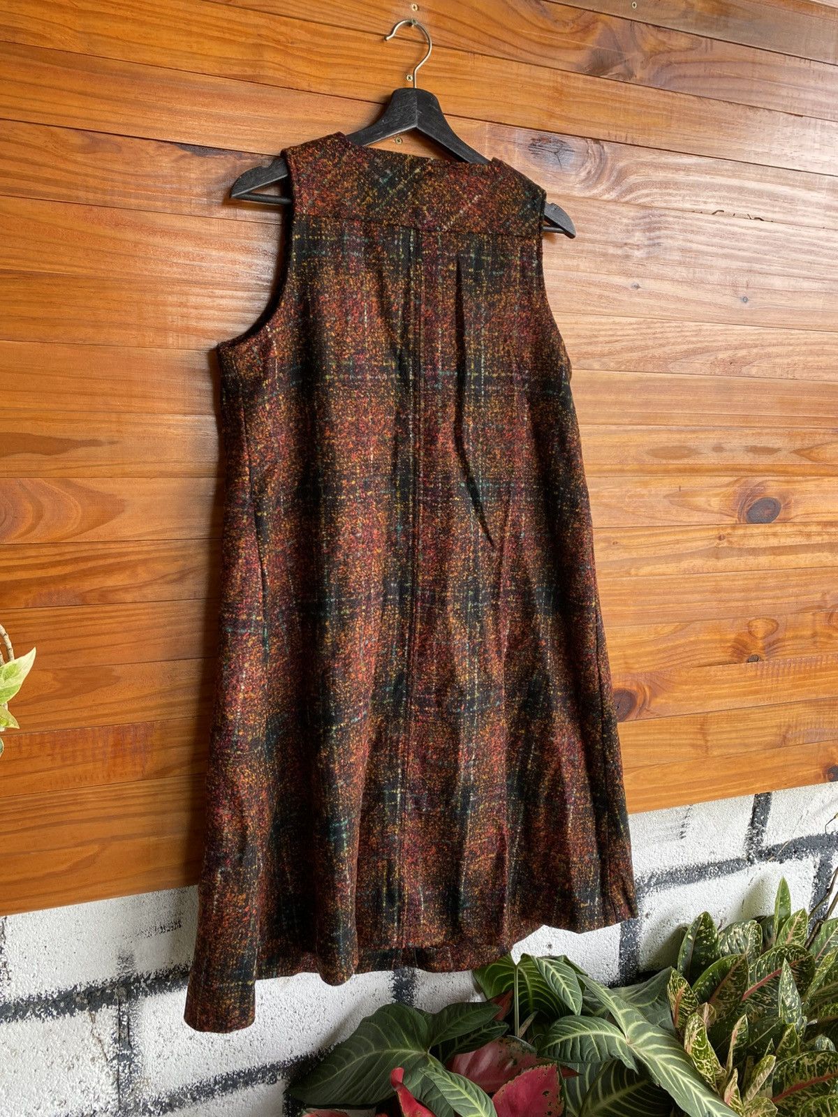 Vintage Vintage Japanese Sleeveless Button-Front Dress Abstract Size M / US 6-8 / IT 42-44 - 8 Thumbnail