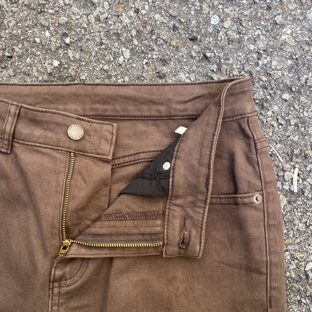 GU × If Six Was Nine × Japanese Brand GU Flare Pants Brown Size US 28 / EU 44 - 5 Thumbnail