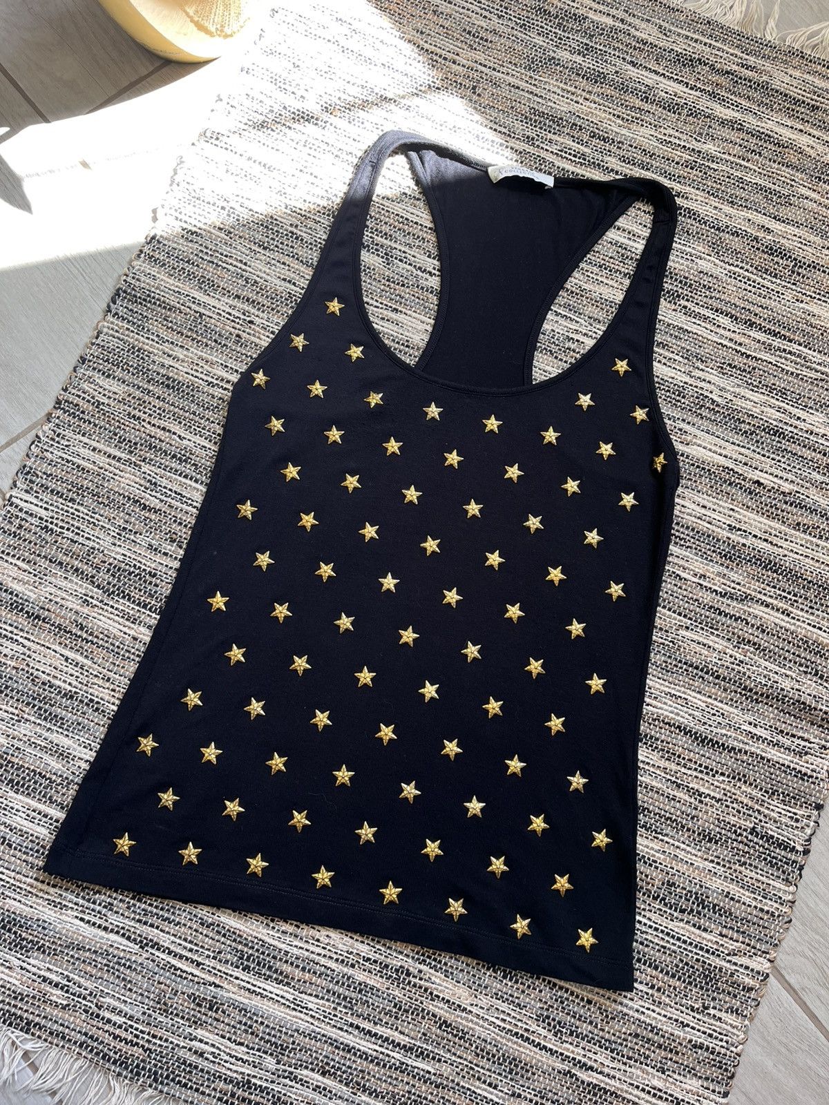 Versace Luxury Versace Collection Tank Top TShirt Black Star Logo Size S / US 4 / IT 40 - 2 Thumbnail